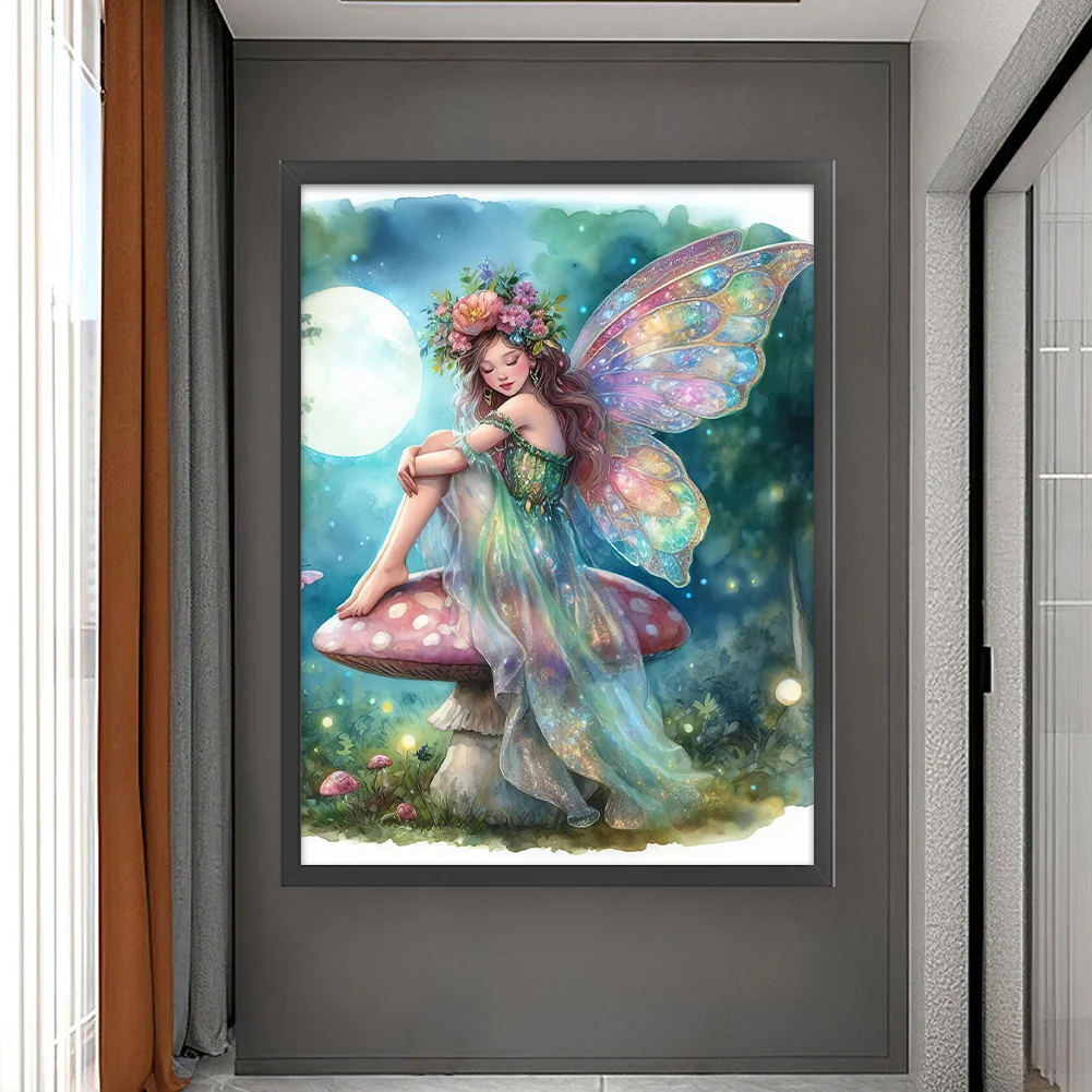 11CT Full Stamped Cross Stitch - Fairy Mushrooom(Canvas|50*65CM)
