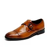 Men Business Metal Buckle Non Slip Soft Leather Dress Shoes -Dress Shoes