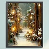 (Stamped/Counted) Snowy - 11CT Cross Stitch 40*50cm