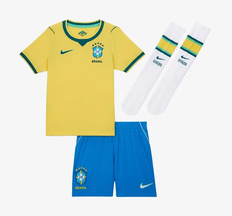 2026 Brazil Home Kids' Football Jersey &ndash; 1:1 Thai Quality