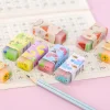 20PCS Fruit Sports Cherry Blossom Erasers for Kids Student Office Exam Stationery Gift