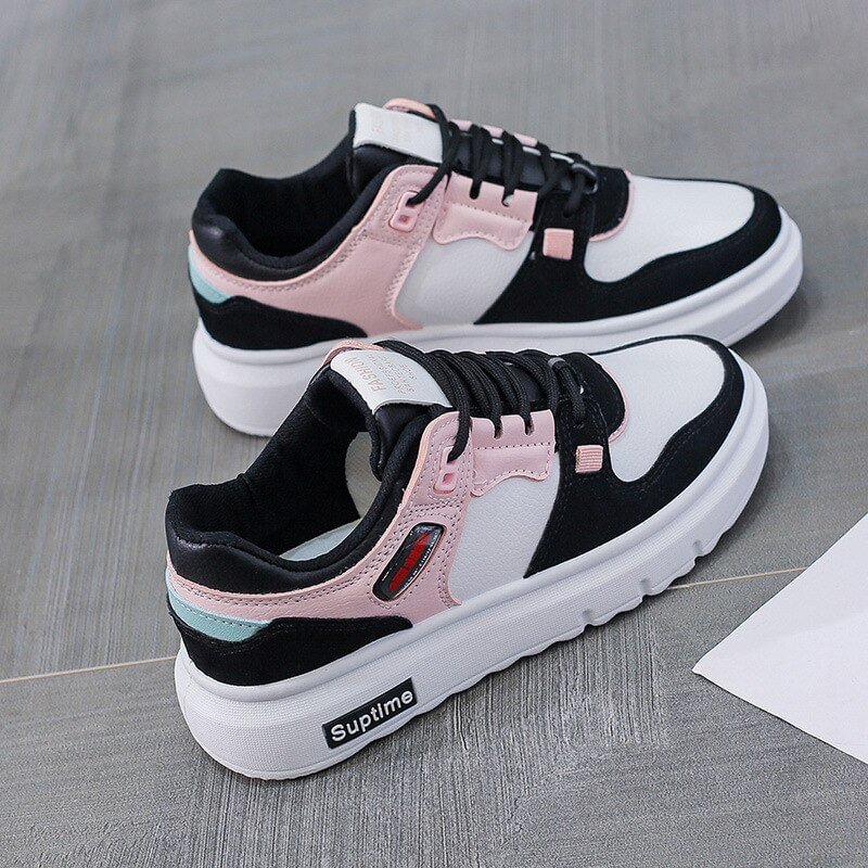Yyvonne Sneakers Women 2022 New Korea Fashion Patchwork Female Shoes Casual Daily Wear Students All-match Vulcanize Shoes