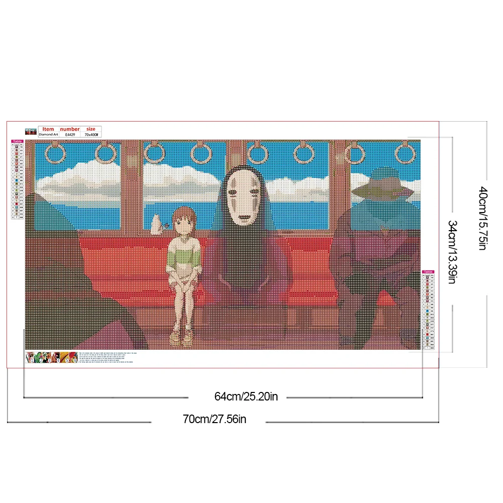 Diamond Painting - Full Round Drill - Spirited Away(Canvas|70*40cm)