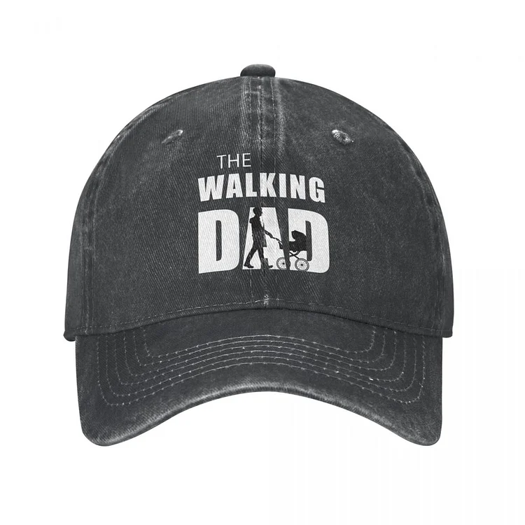 Vintage The Walking Dad Baseball Cap Unisex Distressed Cotton Headwear Fathers Day Outdoor Summer Hats Cap