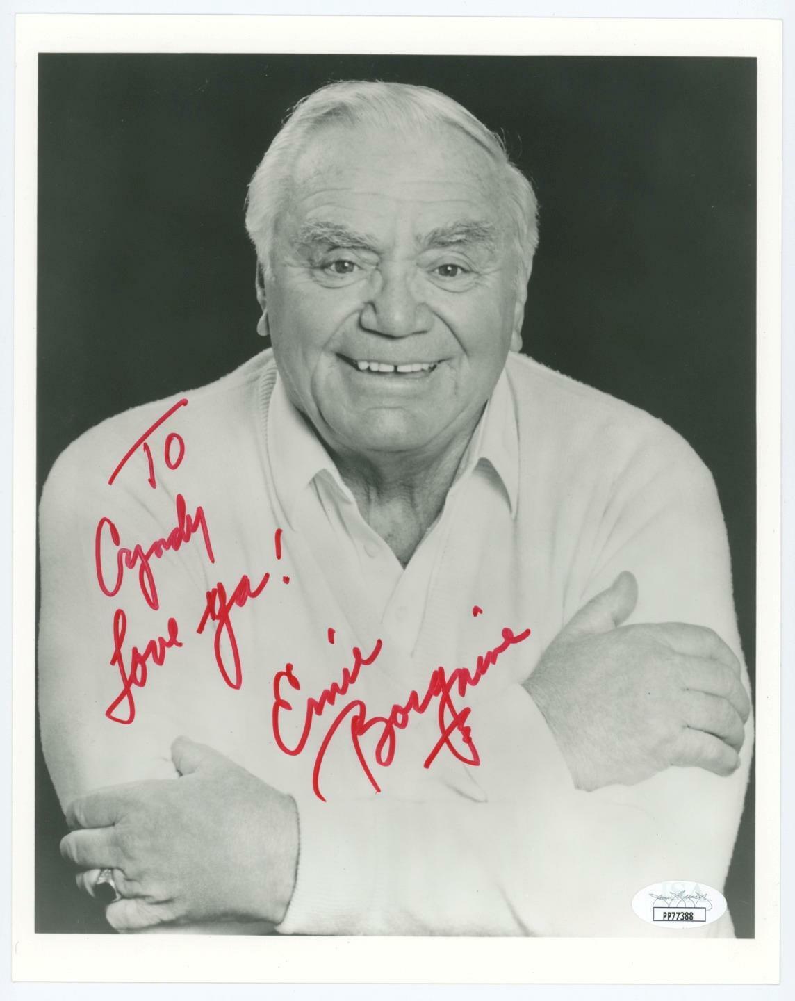 ERNEST BORGNINE Signed Autographed 8X10 Photo Poster painting JSA COA