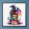 Flying Dragon In Book-Paint by Numbers Acrylic Paintingg 40*40CM(Watercolor)(HOT)