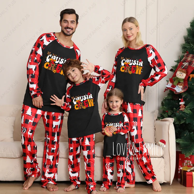 Cousin Crew Christmas Chicken Cartoon Family Matching Pajamas Sets