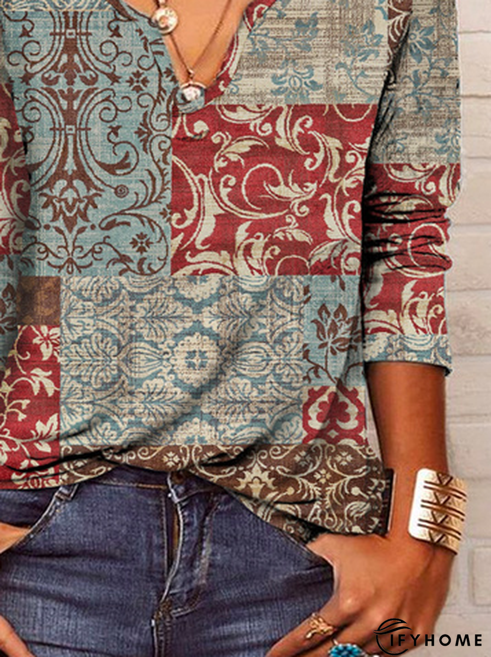 Casual Notched Top | IFYHOME