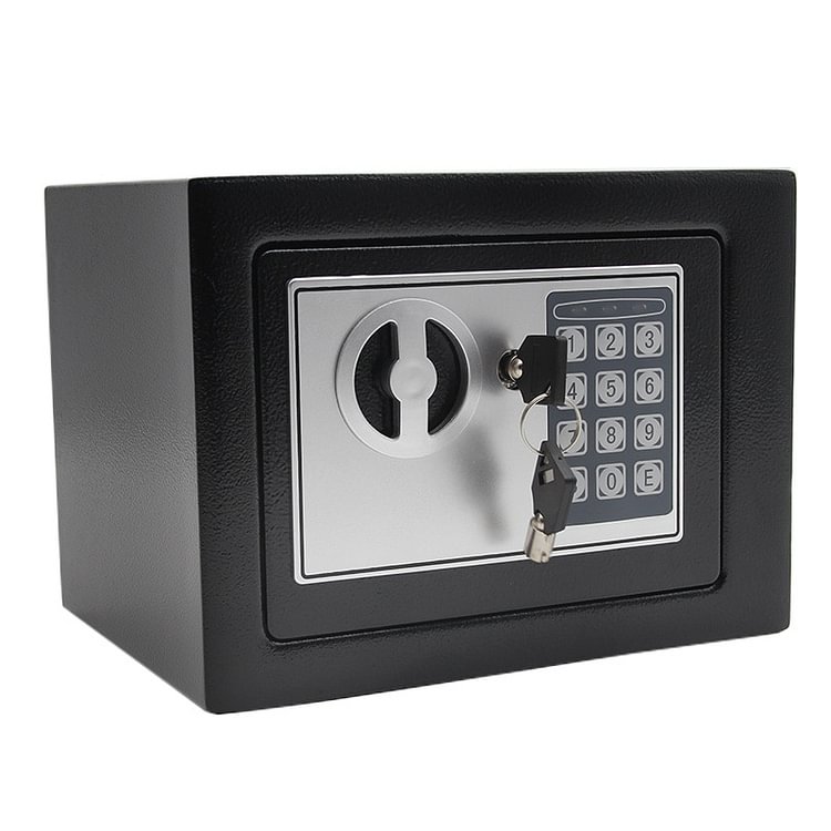 Digital Safe Box Mini Household Money Safes Small Steel Bank Safety Security Box Keep Cash Jewelry Or Document Securely With Key