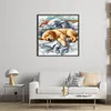 Sleeping Golden Retriever-11CT Stamped Cross Stitch 40*40cm tapestrymarket