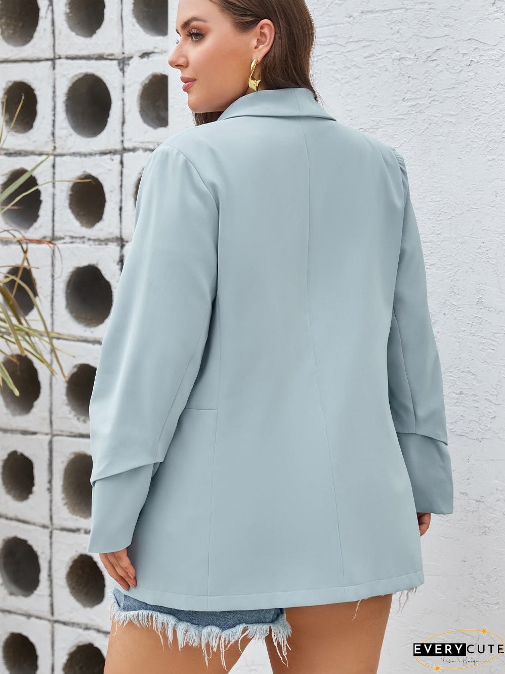 Open Front Plus Size Blazer