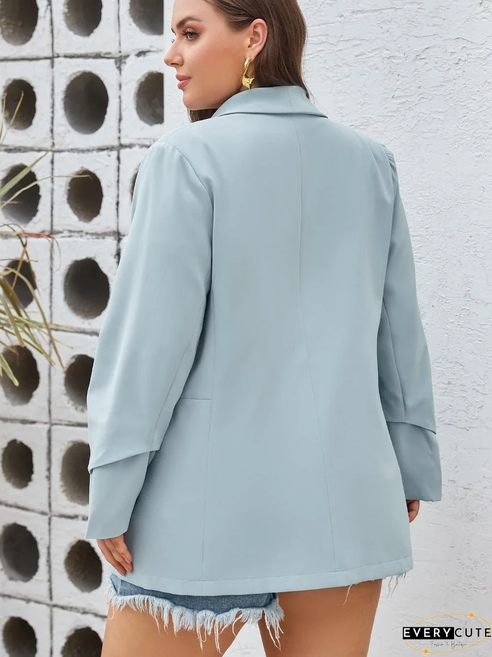 Open Front Plus Size Blazer