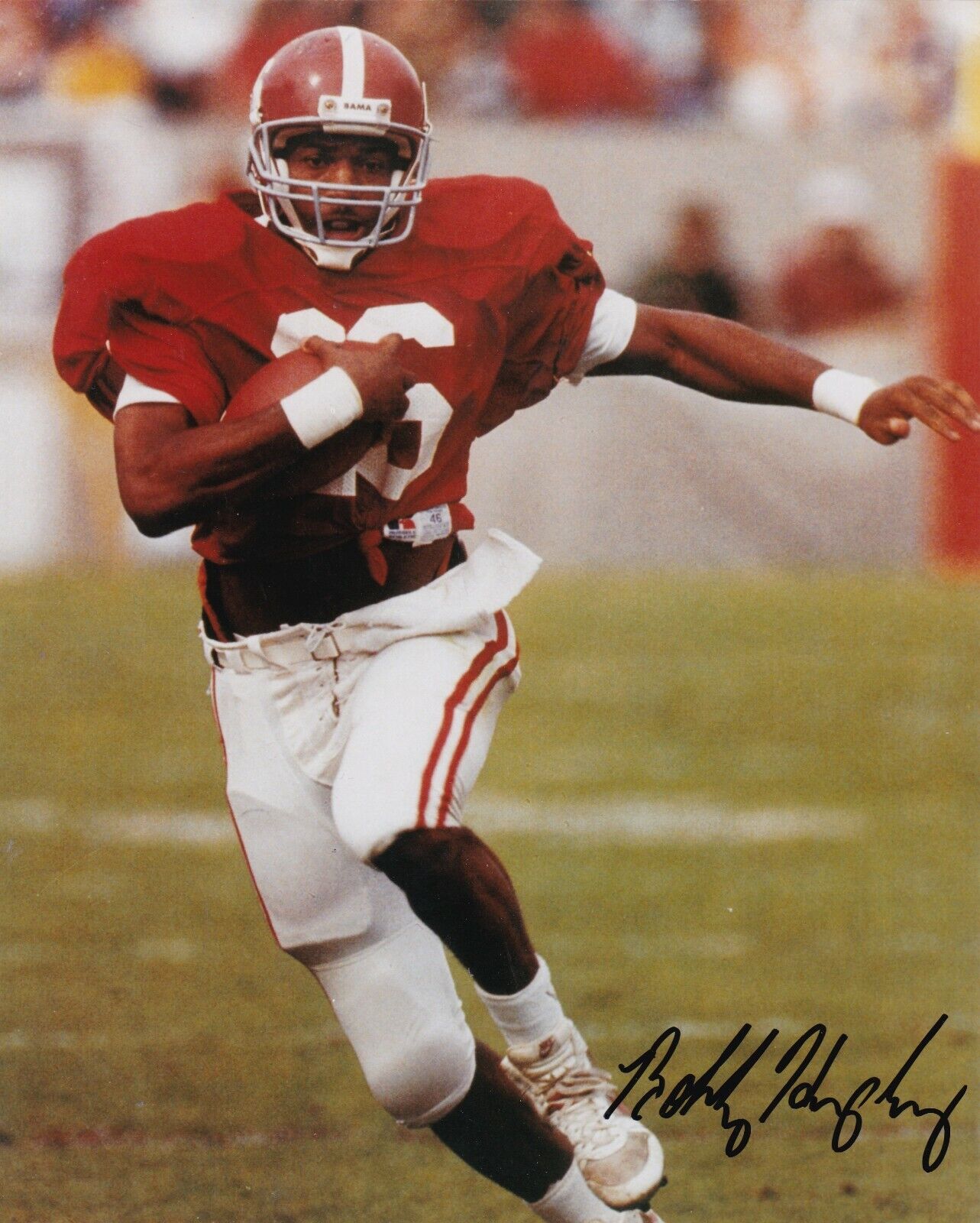 BOBBY HUMPHREY ALABAMA CRIMSON TIDE ACTION SIGNED 8X10