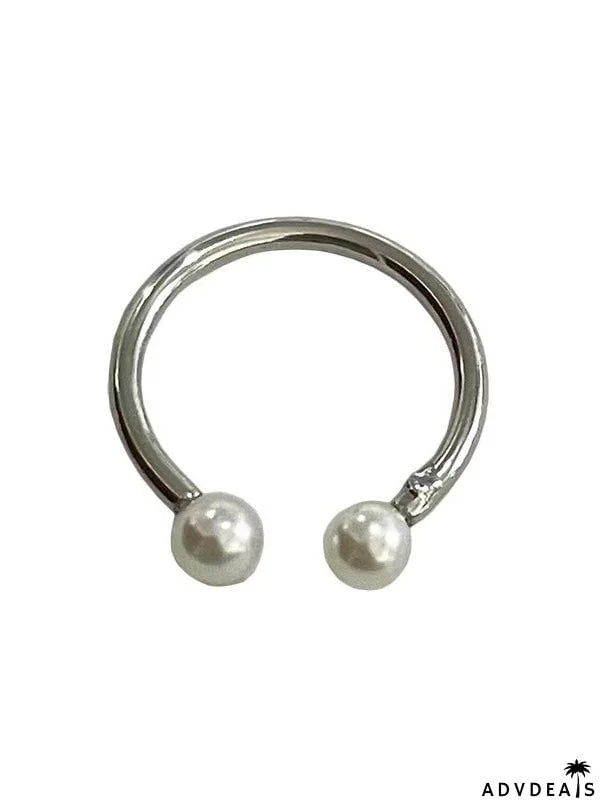 Simple Casual Chic Normcore Beads Ring