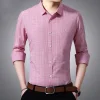 Men's Business Plaid Non-iron Shirt