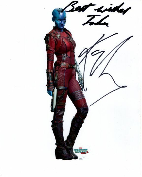 KAREN GILLAN Autographed GUARDIANS OF THE GALAXY NEBULA Photo Poster paintinggraph - To John