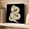 DIY Pearl Painting Snake for Home Wall Decor with Frame(30x30cm)
