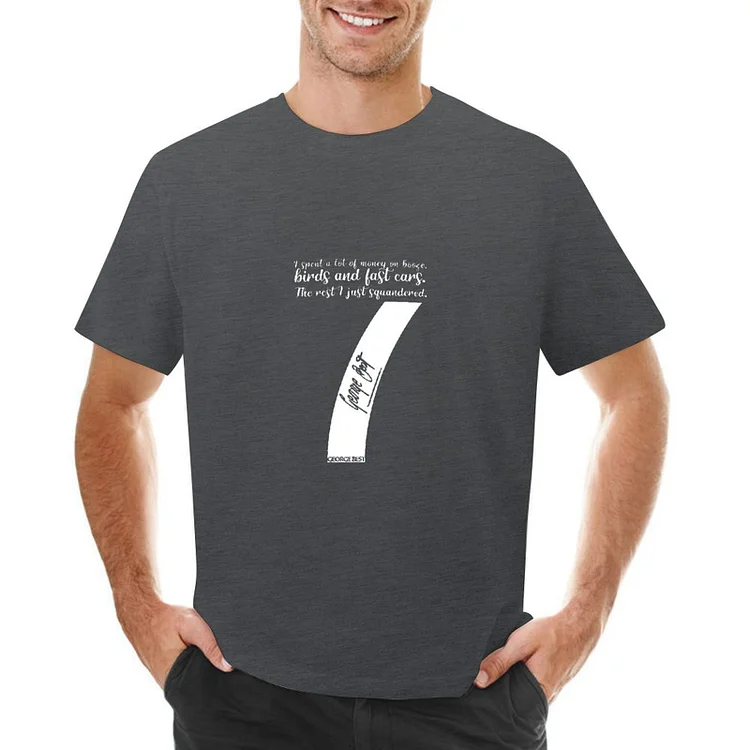 Legend of The Red George Best Inspired Number Seven Men's Soccer Culture Tee