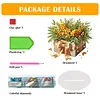 (US Local)Flower Double Sided Effect Table Top Diamond Painting Desktop Ornaments Kit (Christmas)