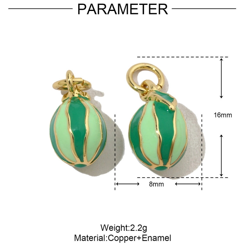 3 PCS/Package 13*16mm 15*9mm 8 * 17mm Copper Cherry Fruit Banana Pendant Jewelry Accessories