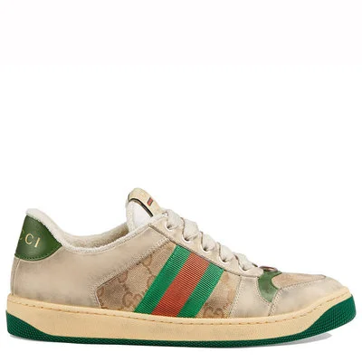 【Gucci 】Gucci Gucci Sneakers Butter Colour Quilted Green 570443