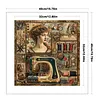 Sewing Machine Woman-14CT Stamped Cross Stitch 40*40cm/15.75*15.75in tapestrymarket