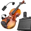 Instrument Microphone Adjustable Clip-On Pickup High-Fidelity Violin Performance Wireless Microphone Rechargeable Professional Sound Pickup for Violin Saxophone Brass Wind Instruments