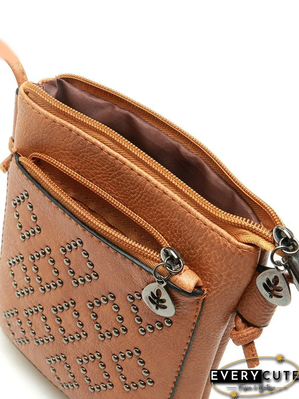 Simple Rivet Mini Crossbody Bag