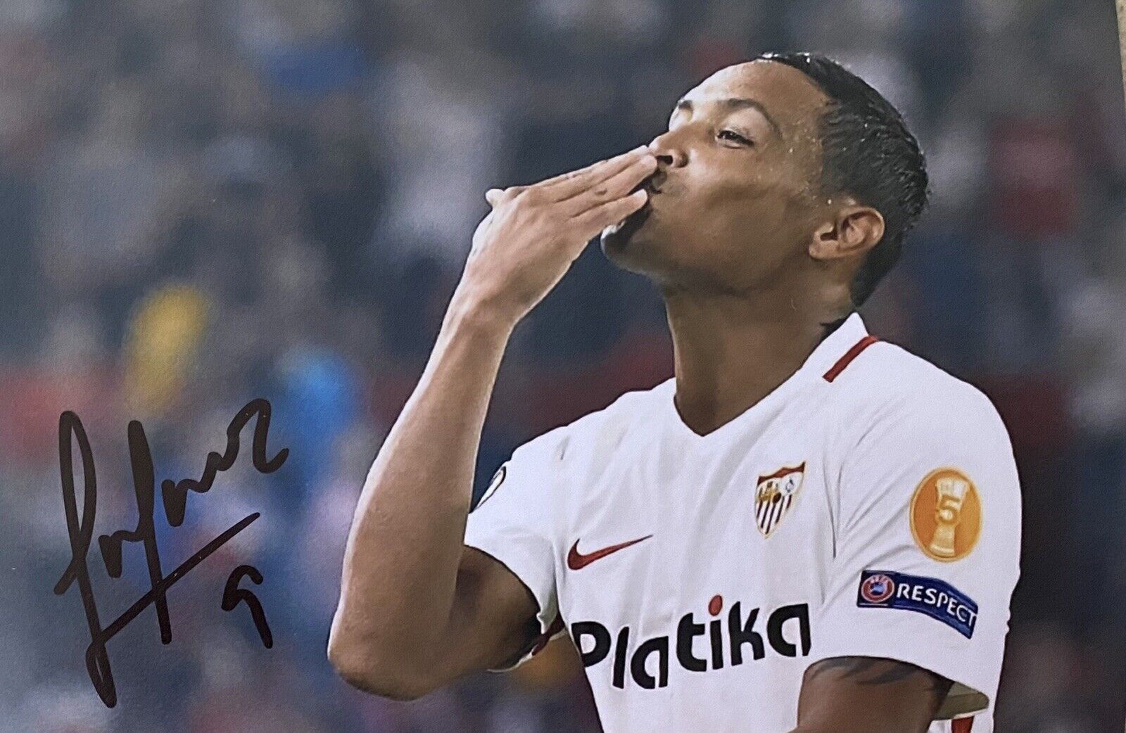 Luis Muriel Genuine Hand Signed Sevilla 6X4 Photo Poster painting, See Proof