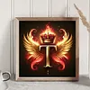 >SALE<5D DIY Full Round Drill Diamond Painting Letter T Kit Home Decor Craft 30x30cm