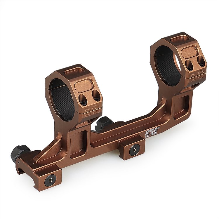 6063 Aluminum Double Scope Ring Fit For 30mm Tube