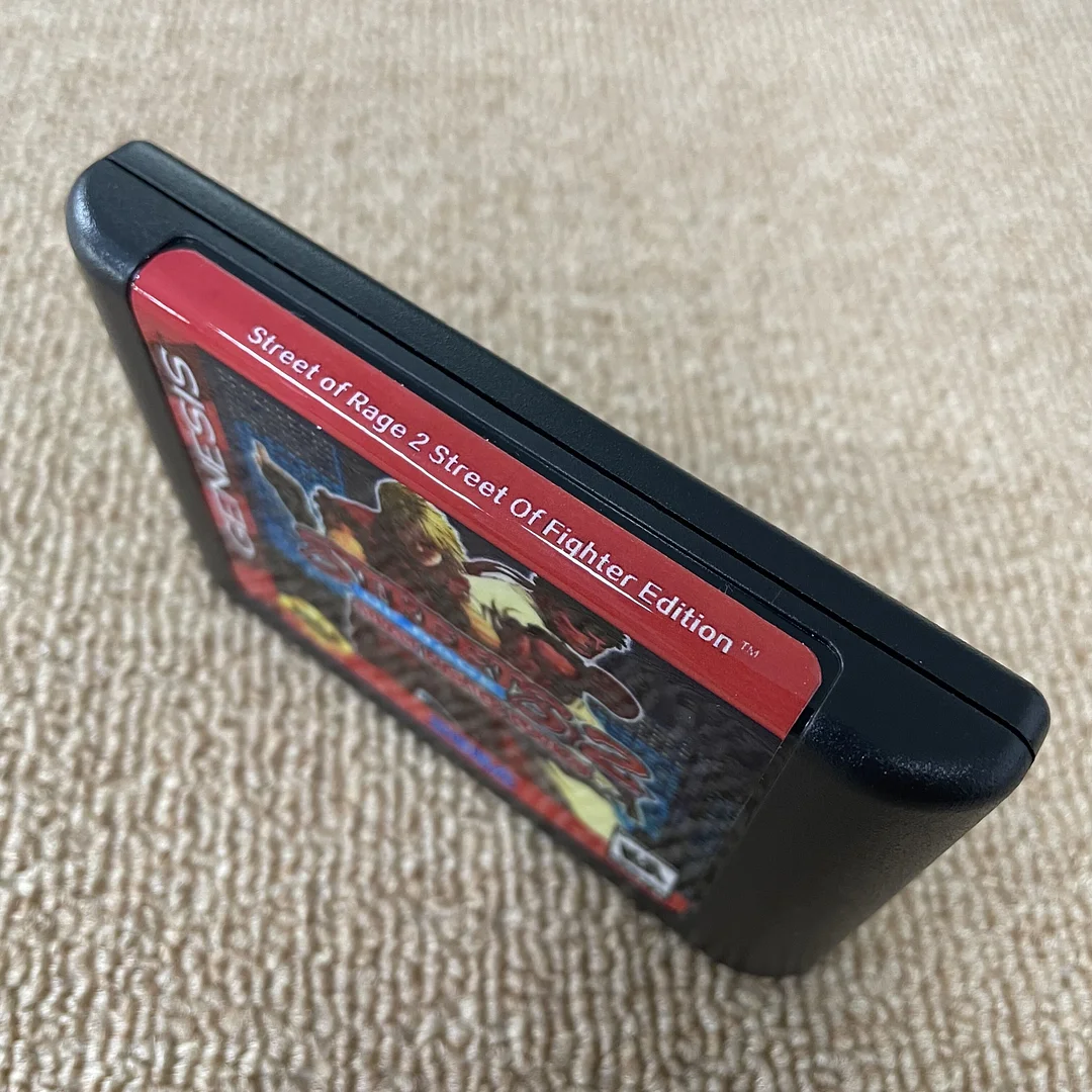 Streets of Rage 2 Street Fighter Edition For SEGA Genesis & Mega Drive - 16 Bit Game Cartridge