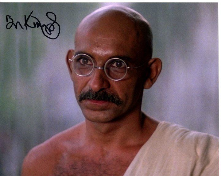 BEN KINGSLEY signed autographed GHANDI 8x10 Photo Poster painting