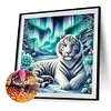 Diamond Painting - Full Round Drill - White Tiger(Canvas|40*40cm)