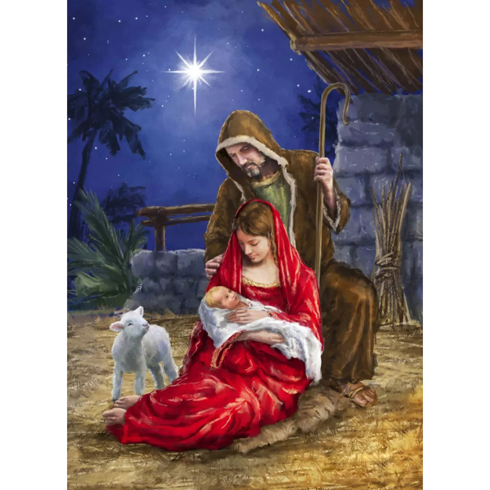 

Jesus - 11CT Stamped Cross Stitch - 38*50CM, 501 Original