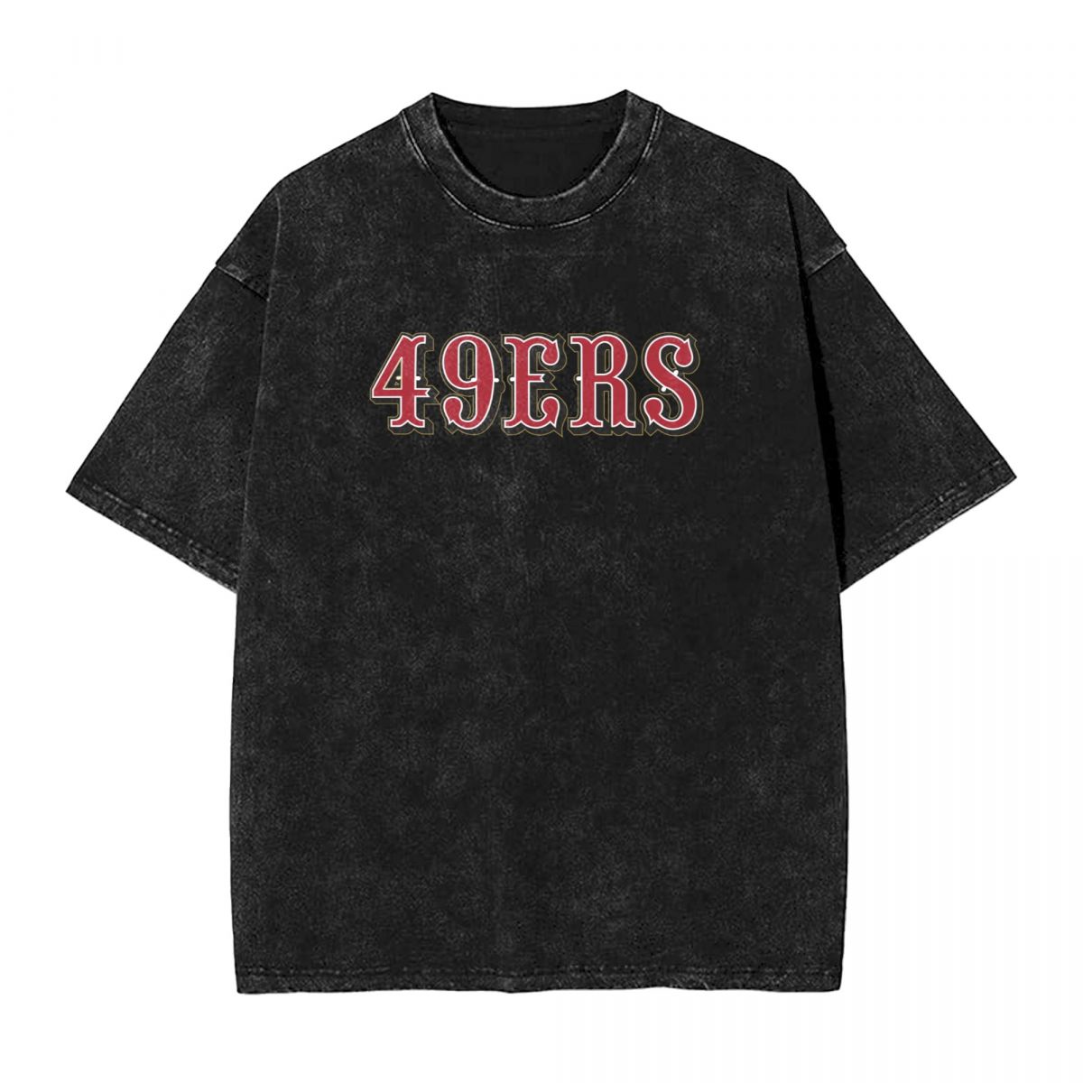 San Francisco 49ers Wordmark Washed Oversized Vintage Men's T-Shirt
