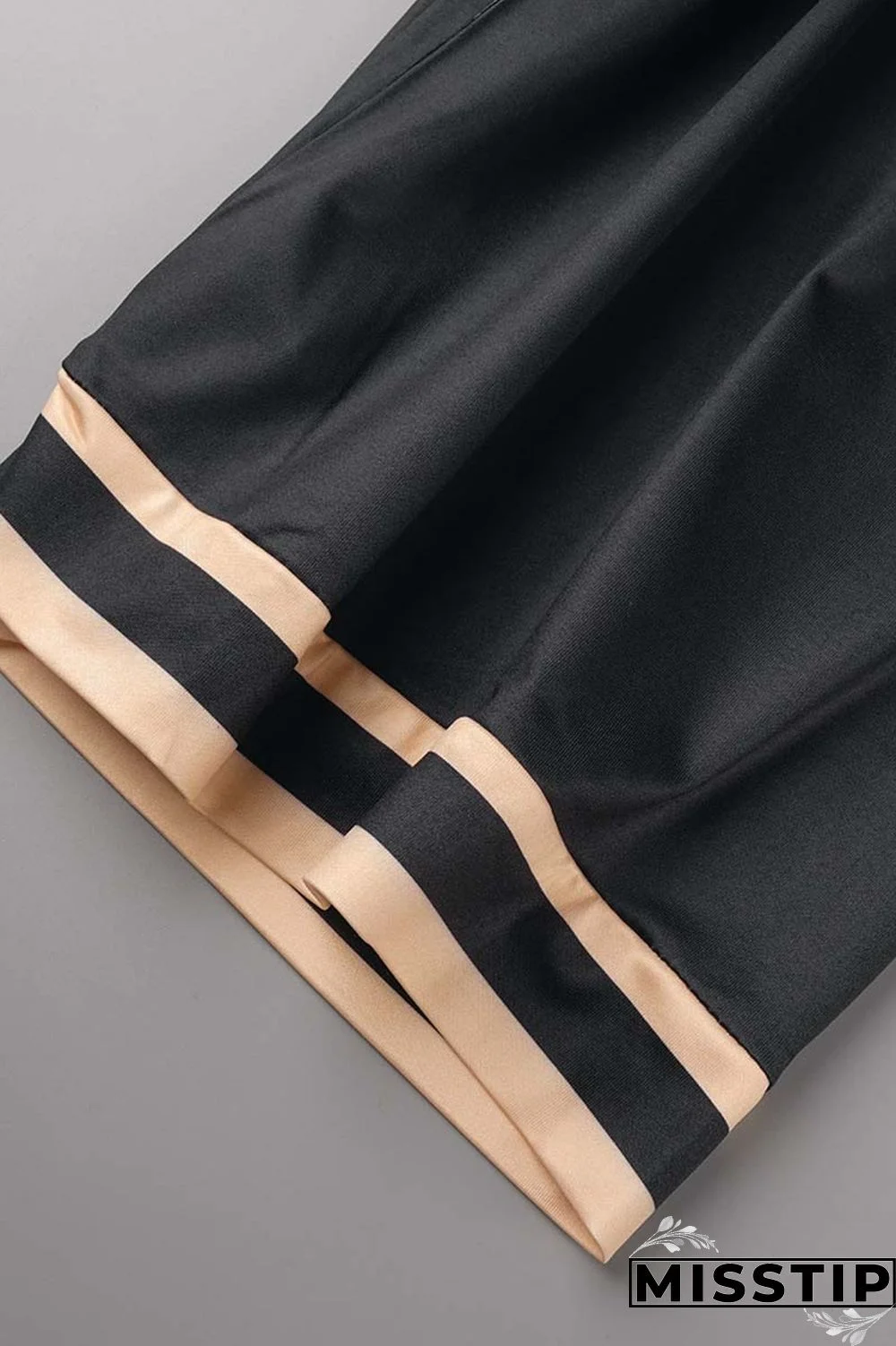 Apricot Casual Print Patchwork V Neck Three Quarter Two Pieces