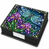 PU 5D Pearl Diamond Painting Kit Note Box DIY Diamond Art Notepad Box with 160 Sheets of Paper (Dragonfly)