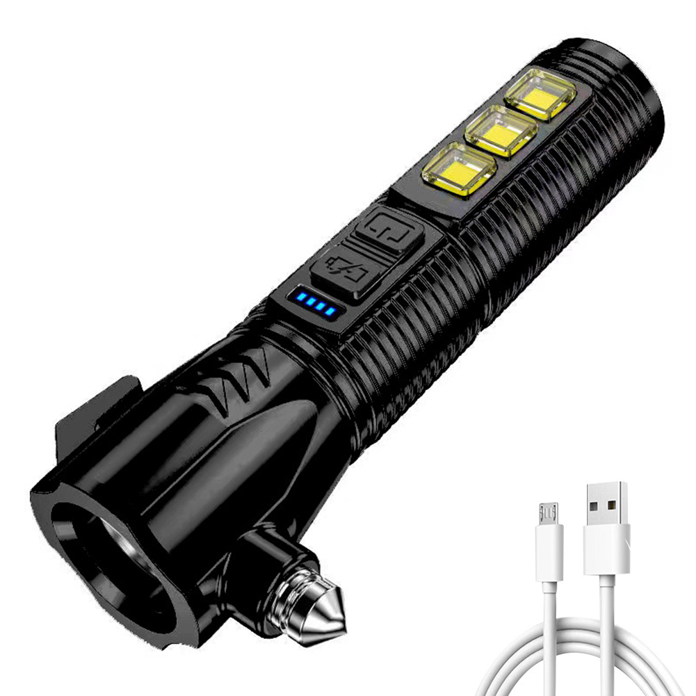 

300lm Safety Hammer LED Camping Lights Outdoor Strong Flashlight Black, 501 Original