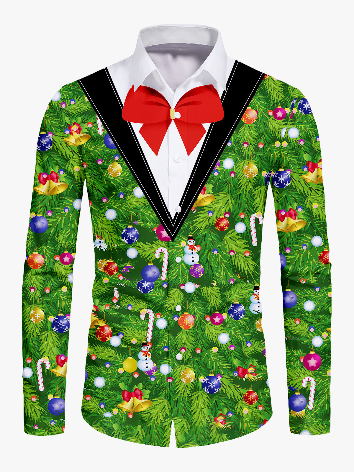 Men's Christmas Limited Long Sleeve Shirt PLUSCLOTHESMAN