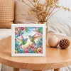 5D DIY Partial Special Shaped Drill Hummingbird Diamond Painting With Frame Kit19.2x19.2cm