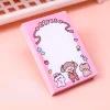 8PCS Adorable Cartoon Girl 80 Pages Post-it Notes Portable Notebooks School Student Kids Cute Stationery Gift