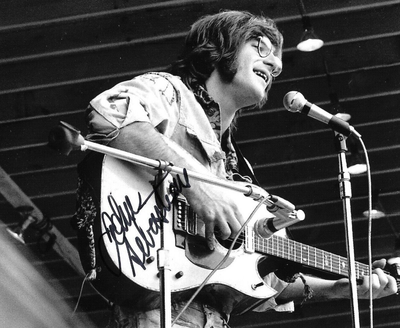 * JOHN SEBASTIAN * signed 8x10 Photo Poster painting * LOOVIN' SPOONFUL * COA * 5