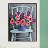>SALE<5D DIY Partial Special Shaped Drill Diamond Painting Kit Vase Bouquet Home Decor