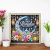 Ramadan Blumenschloss - speziell geformtes Diamantgem&auml;lde - 30*30cm