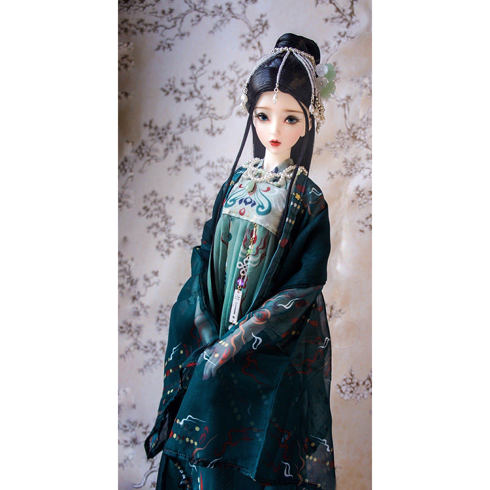 

30*60CM - Round Drill Diamond Painting - Ancient Chinese Beauty, 501 Original