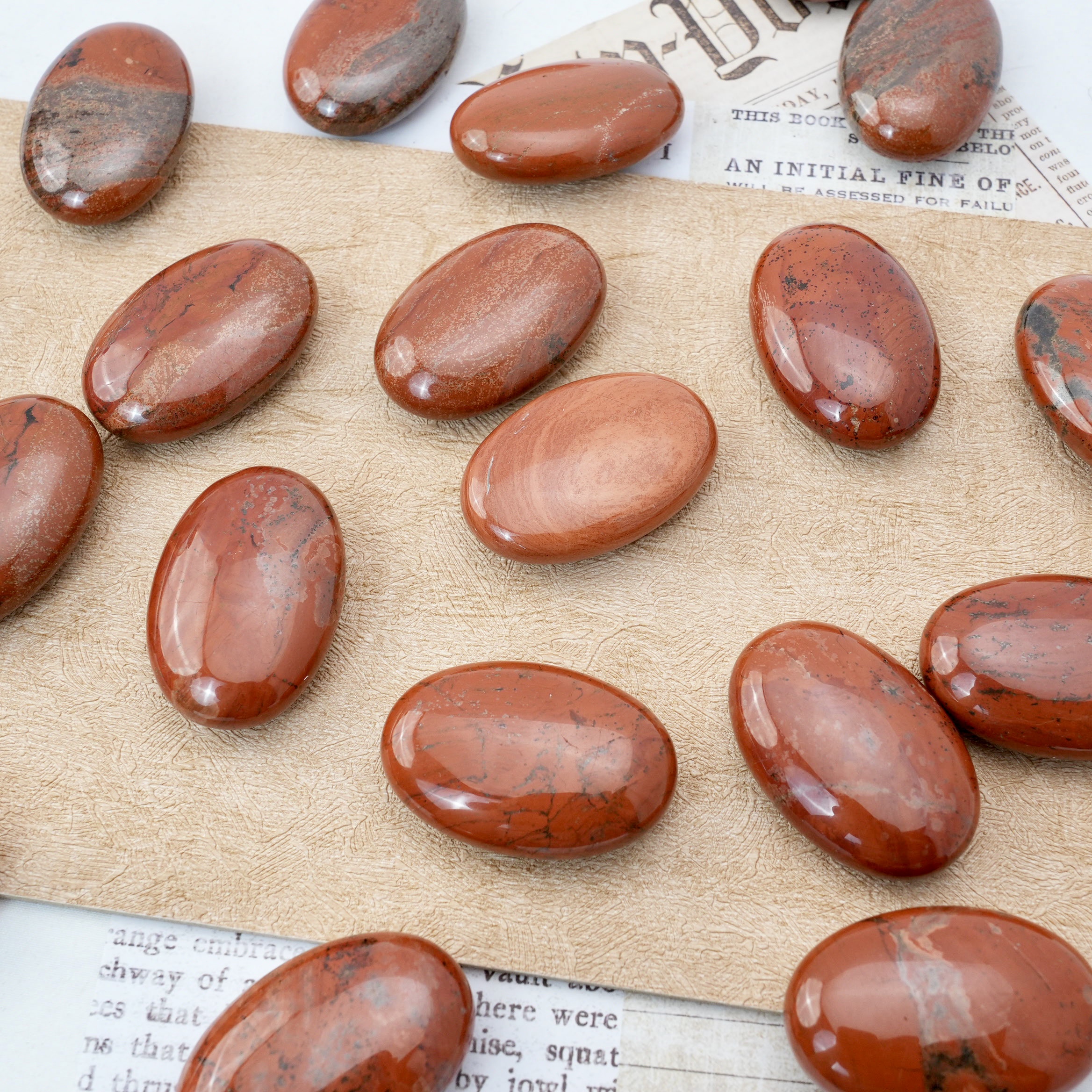 Red Jasper Palm Stone