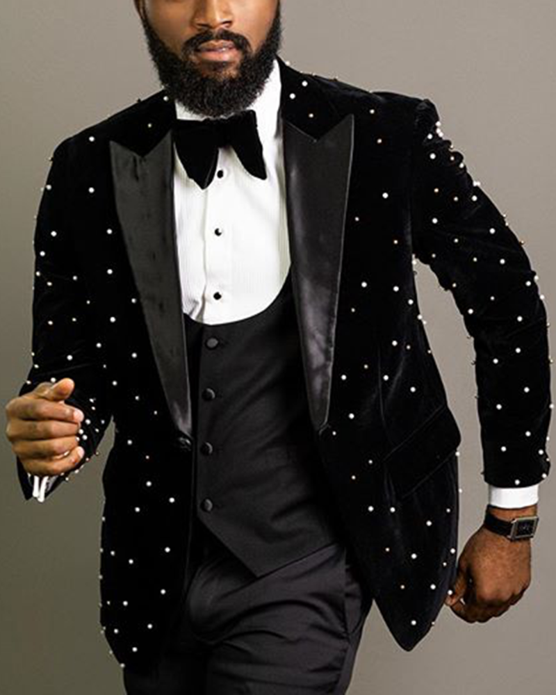 Men's Casual Beading Elegant Blazer
