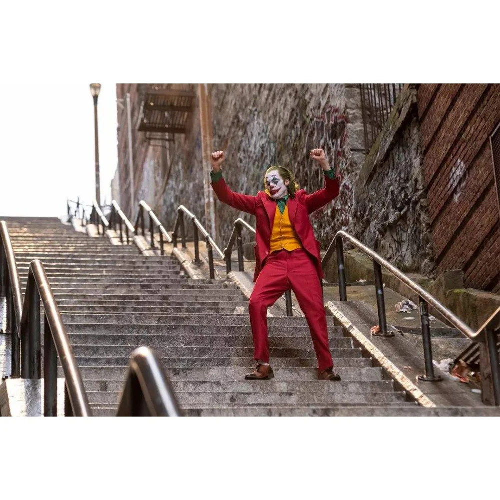 (DB7342) Diamond Drill Round DIY Painting Comic Clown Full 5D Kit Bedroom Decoration 30x40cm