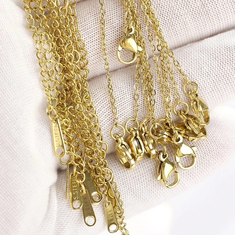 1 Piece Titanium Steel Solid Color Chain